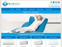 Tablet Screenshot of airefresco-aircon.com